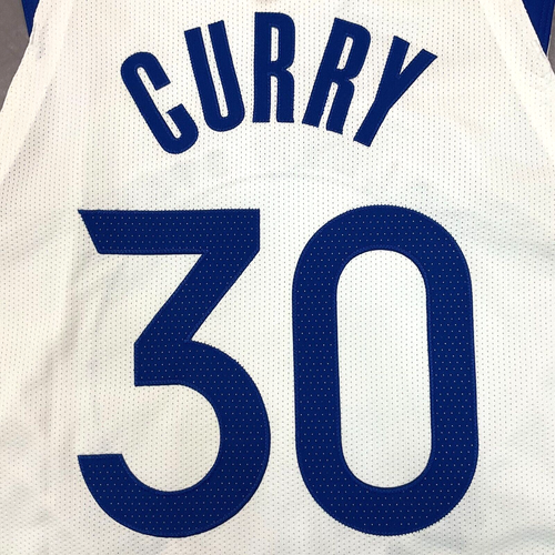 New Stephen Curry Golden State Warriors Authentic Sewn White Jersey Sz 40 S $200 - Picture 9 of 12