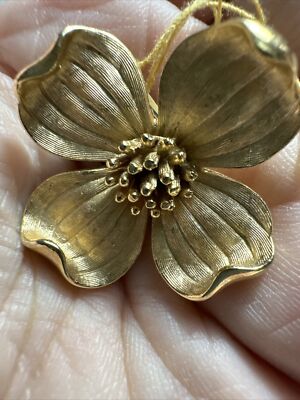 Vintage Trifari Trifari Dogwood Brooch Vintage 1960s Trifari