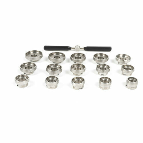 Fit Breitling Removal Tool opener Set/Kit 15 Dies Watch Back Case Opener Die