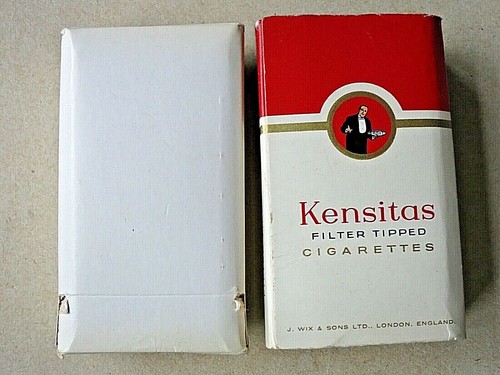 Vintage KENSITAS J.Wix & Sons 10 Cigarettes Tobacco EMPTY box - Picture 3 of 4