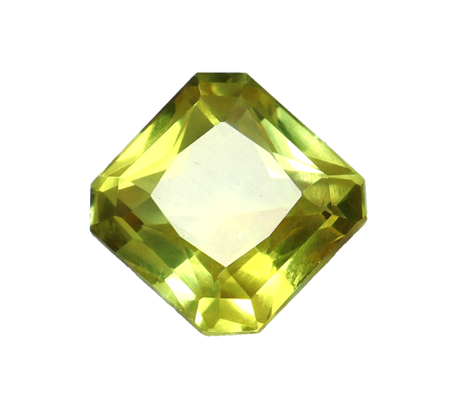 Saphir Jaune Naturel 24 Carats – Coussin Coupé – Certifié AGL – Sri Lanka – Pierre Rare Sans Défaut