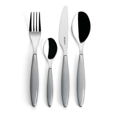 GUZZINI BESTECKSERVICE 24-TEILIG FÜR 6 PERSONEN EDELSTAHL FEELING LINE