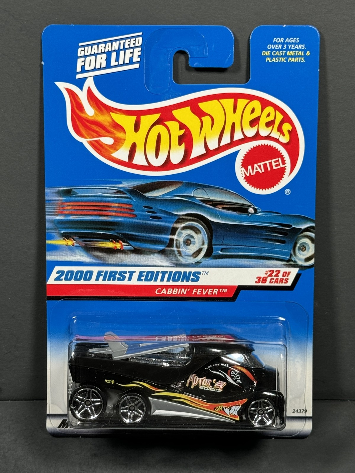 HOT WHEELS 2000 Cabbin' Fever  #22/36, Black, First Editions