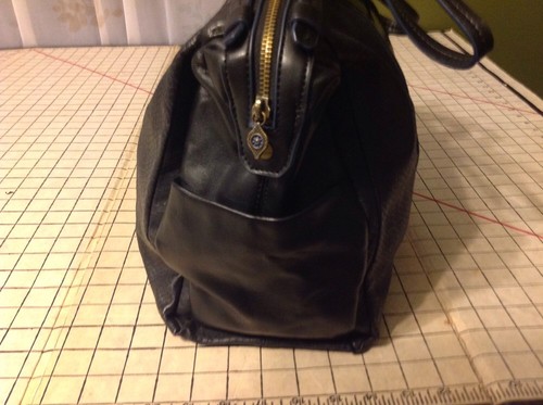 Bolso de Mano RACHEL Rachel Roy Tono Dorado Negro Pico Bolso de Hombro Cartera - Imagen 10 de 11