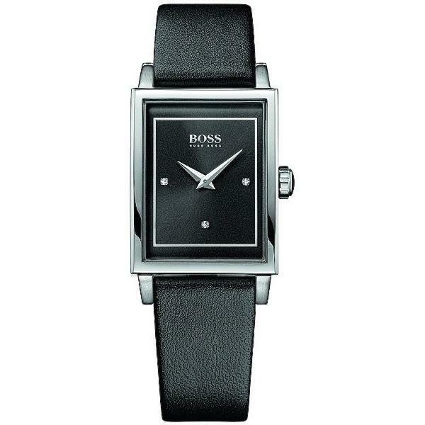 hugo boss leather strap watch