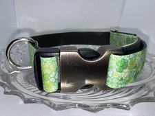 Dog Collar Green St. Patrick  s Day Large Handmade Heavy Duty NEW