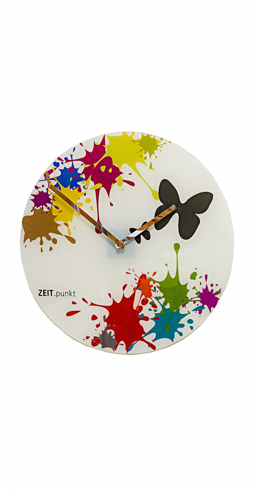 Modern wall clock with quartz movement from Zeitpunkt (Zeit.pun.. ZP 12/5231 NEW