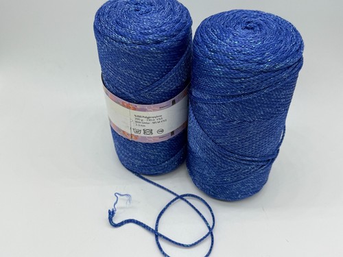 2x Makramee Garn Geflochten-Glitzer Garn 400g - Imagen 2 de 3