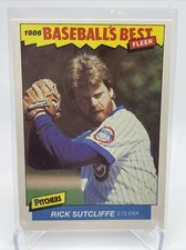 1986 Fleer Baseball's Best Rick Sutcliffe Baseball Card #39 NM-MT FREE SHIPPING