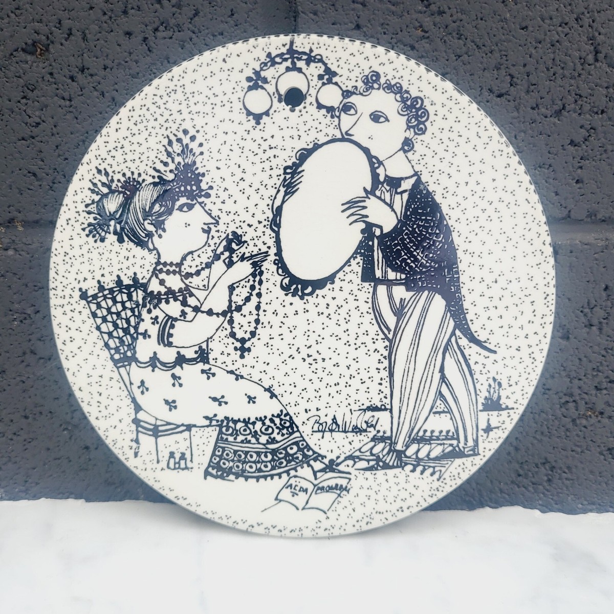 Bjorn Wiinblad Saison Start September Plate Nymolle, Denmark 3013