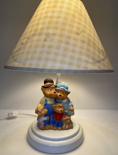 Vintage 1991 The Berenstain Bears Table Lamp From Princess House