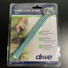 Drive Medical Bling Cane Strap - Color: Teal - NEW