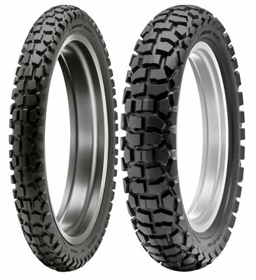 Dunlop 2.75-21 & 4.10-18 D605 Tire Set XL125S,XL185S,XL200R,KL250G,TS125/TS185