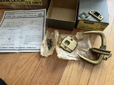 Stanley Screen and Storm Door Latch Kit 1280 F Brass Plated New Steel