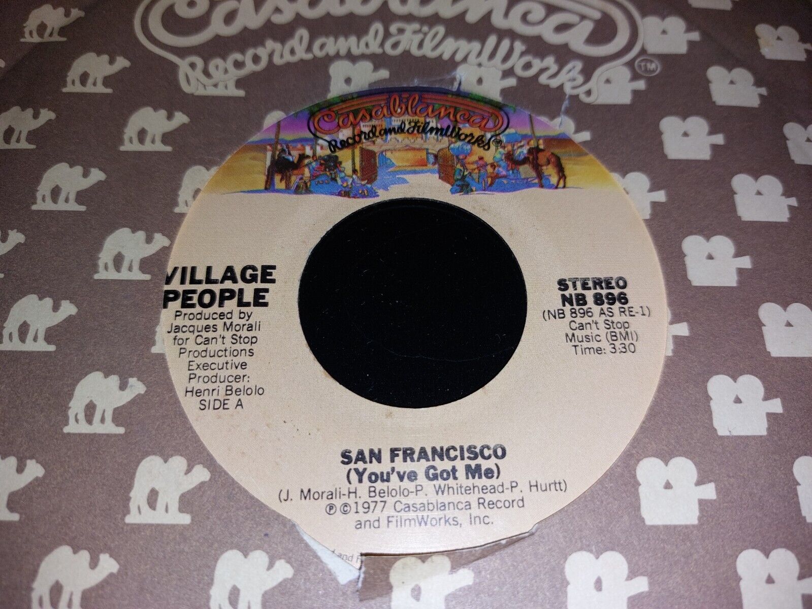 VILLAGE PEOPLE * SAN FRANCISCO ( YOU'VE GOT ME ) * 7" U.S. IMPORT SINGLE 1977