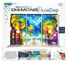 ArtSkills Brilliant Art Diamond Painting Kits, Nightwalk