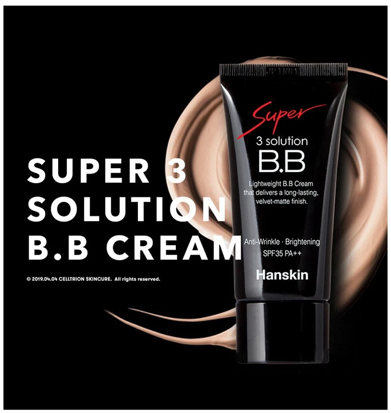 HANSKIN Super 3 Solution BB Cream SPF35 PA++ Anti Aging Smoothing Skin K beauty - Image 3 of 4