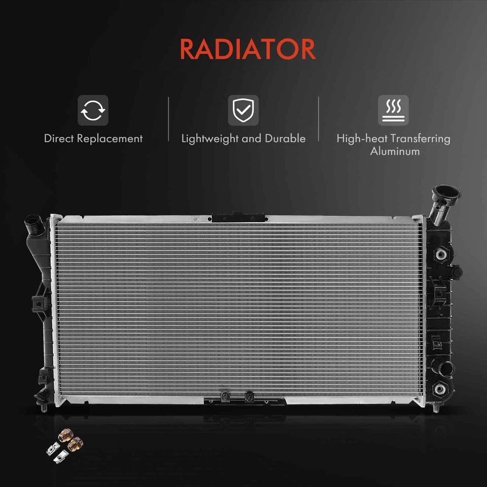 Nuevo kit de montaje de radiador y ventilador de refrigeración doble para Buick Century 2002-2005 Regal Foto 4 de 4