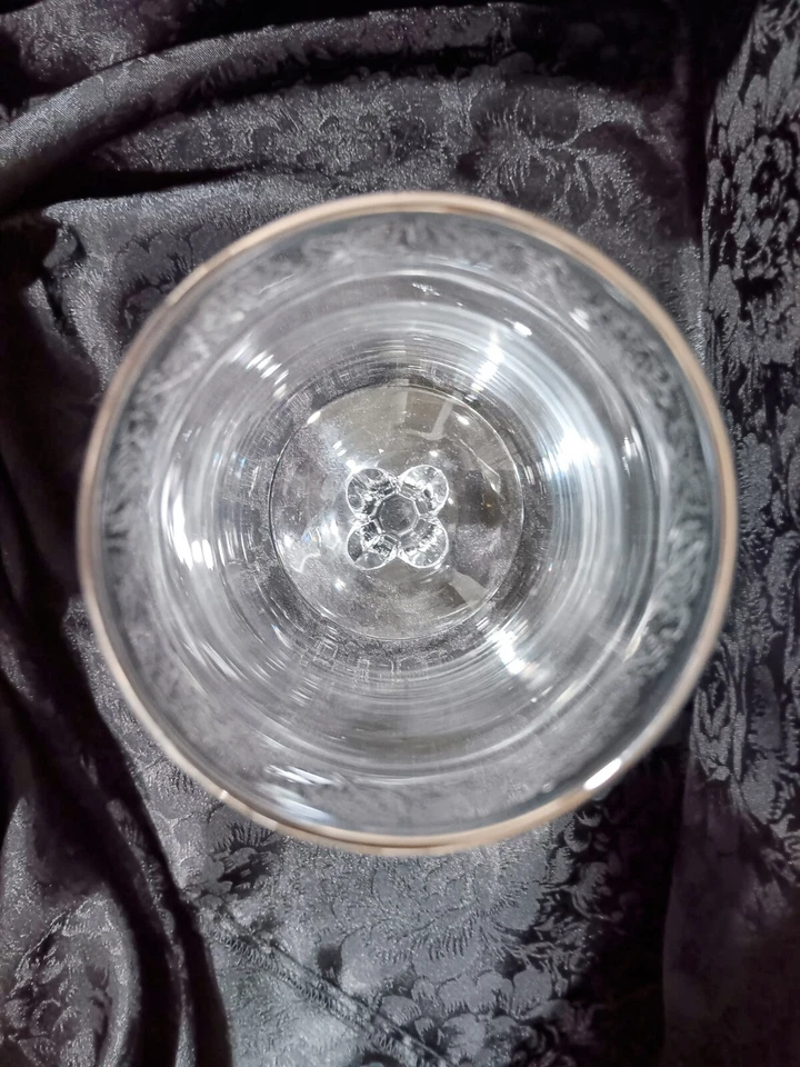 Lenox 水晶 Moonspun 冰茶杯 高脚杯 铂金装饰 手工蚀刻 2 件套 — 第 4/4 张图片