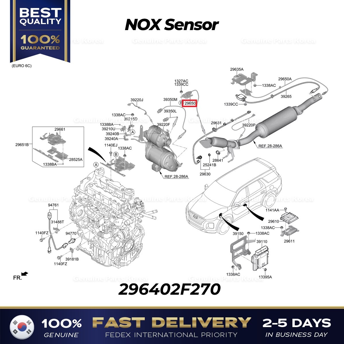 ⭐Genuine⭐ NOX Sensor 296402F270 for Hyundai Staria Palisade | eBay