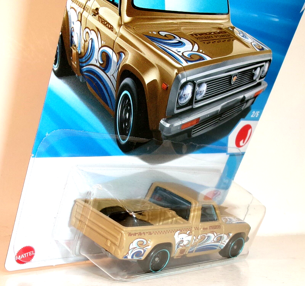 2025 HOT WHEELS 1:64 HW J-IMPORTS 2/5 MATTE GOLD MAZDA REPU HW#47