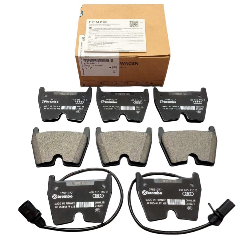 400698151 Front Brake Pad Kit for Lamborghini Gallardo 04-08 Coupe, 06-08 Spyder