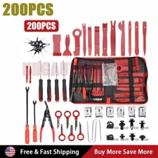 200/SetCar Trim Removal Tool Set Hand Tools Pry Bar Panel Door Interior Clip Kit