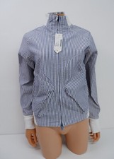 Maharishi Mhi Y2k Womens Pinstriped Jacket Size Uk 10 Summer Coat Bnwts