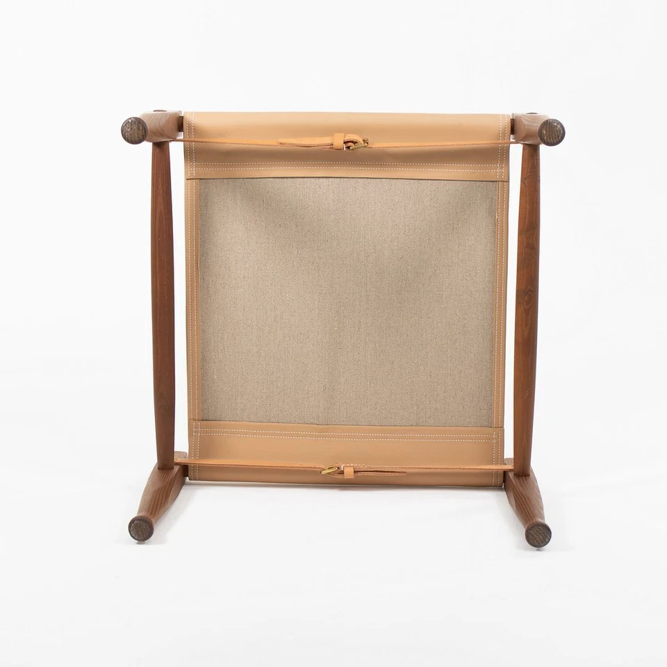 2021 KK97170 Safari Footstool by Kaare / Esben Klint for Carl Hansen Ash Leather - Image 3 of 4