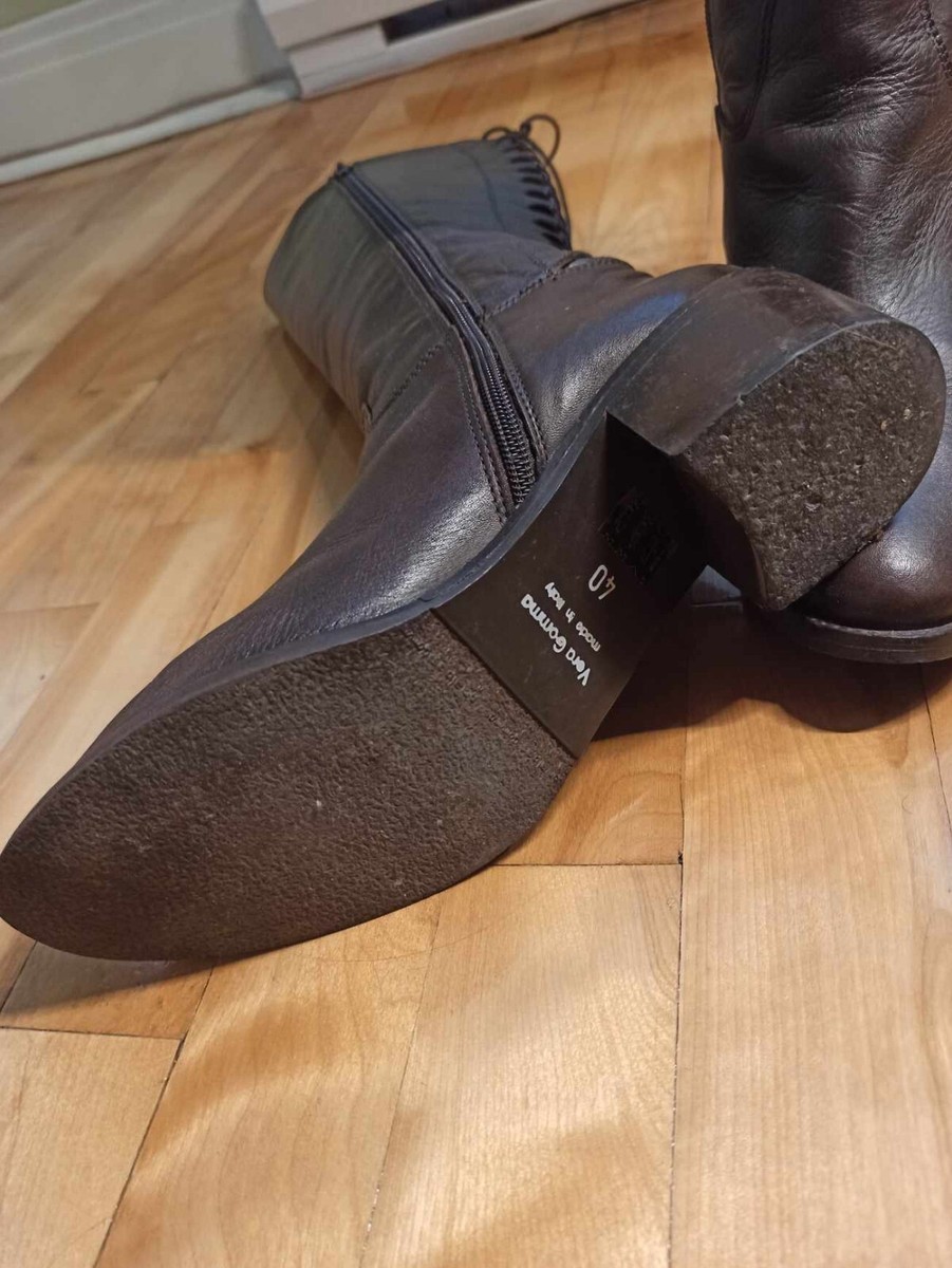 Vera Gomma Boots Made In Italy Brown Leather 40 | eBay Vera Gomma Boots Made In Italy Brown Leather 40 | eBay