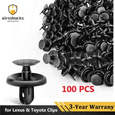 100 pcs Fender Push Clips Retainer Plastic Rivet Fastener 7mm For Toyota Pontiac