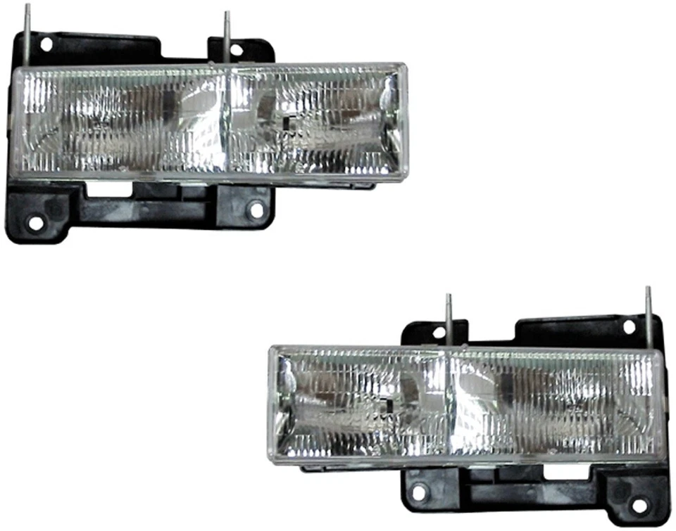 Headlights For Chevy GMC Truck Pickup 1990 1991 1992 1993 With Signal Lights Foto 2 de 4