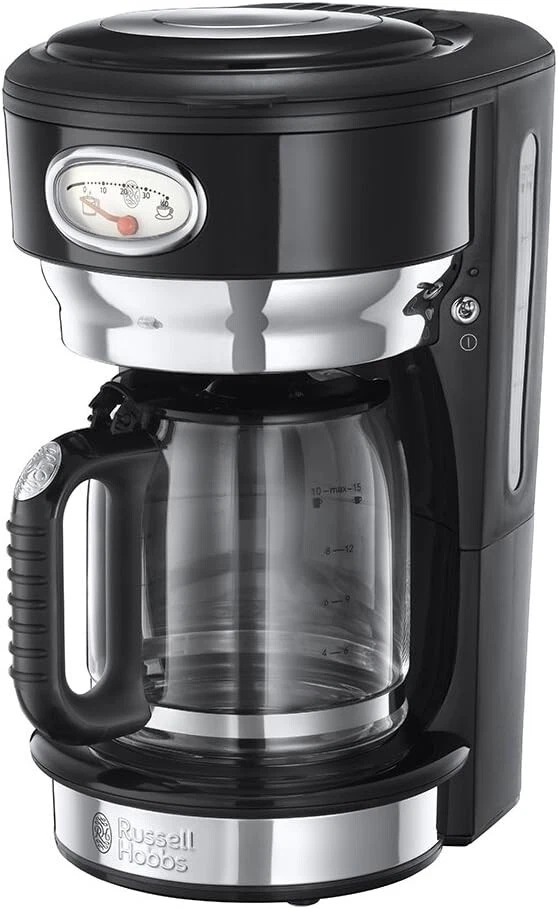 Russell Hobbs Coffee Maker-Classic-Retro-Black-3 Year Warranty-Free Shipping
Opens in a new window o
