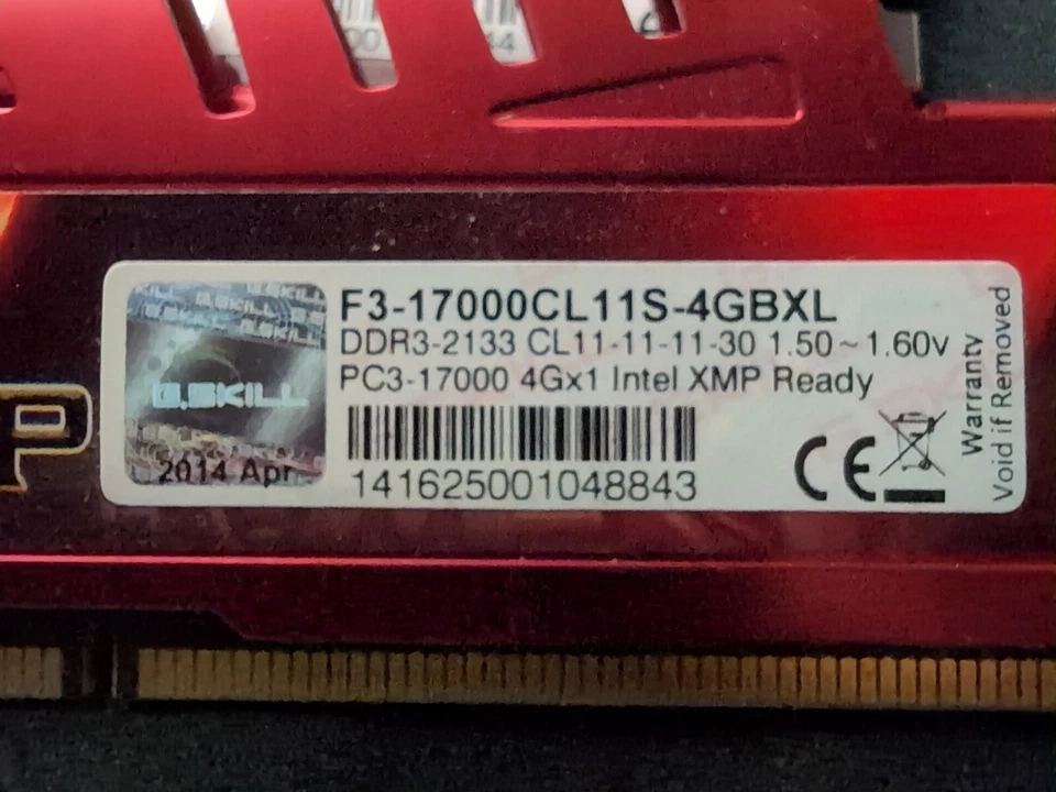 G.SKILL Ripjaws  4-4x 2-8GB  & 2-4x1-4gb  DDR3  Desktop Ram - Image 4 of 4