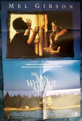The Man Without A Face 1993 Vintage 1-Sheet Mel Gibson Nick Stahl