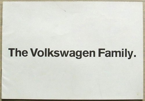 VOLKSWAGEN RANGE Car Sales Brochure 1970 #15311725 BEETLE Variant KARMANN GHIA +
