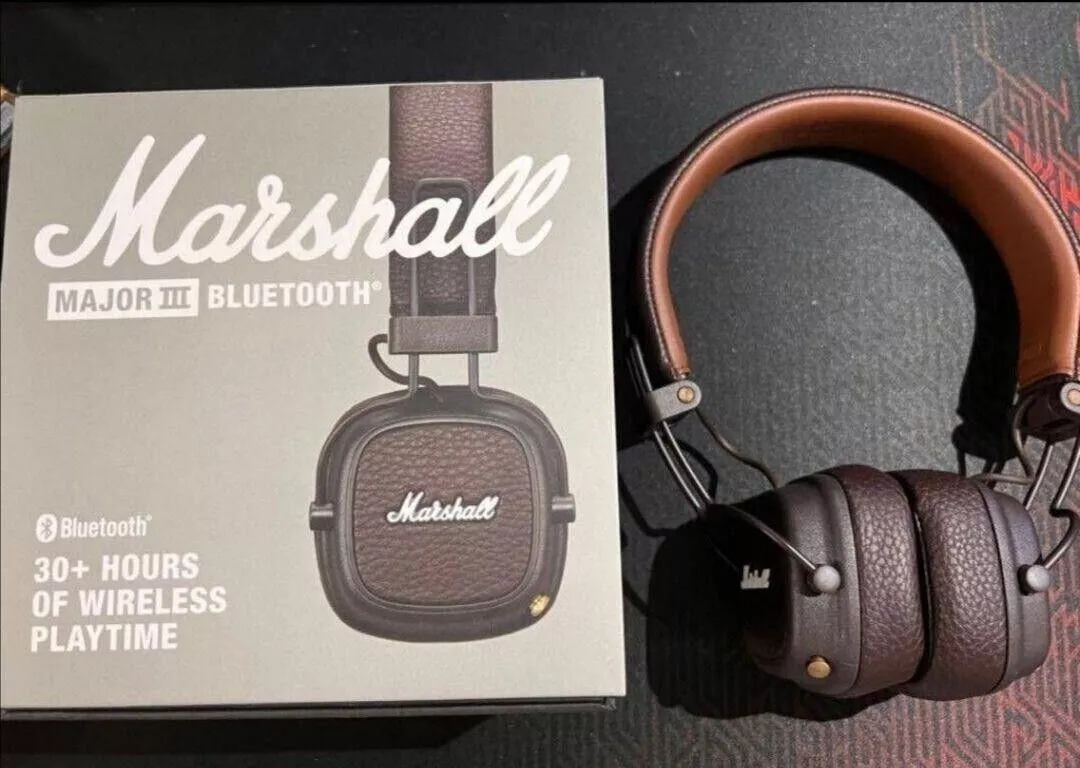 Marshall Major III On the Ear Wireless Headphones Brown NEW Japan