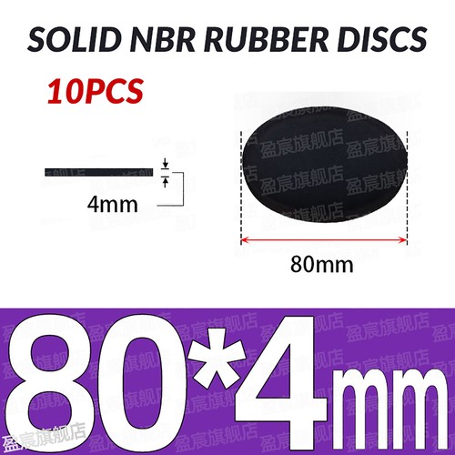 Neopren Voll Rund Gummi Pads Disc Blatt - 10 Stück - Verschiedene Stärken & Größen - Bild 132 von 251