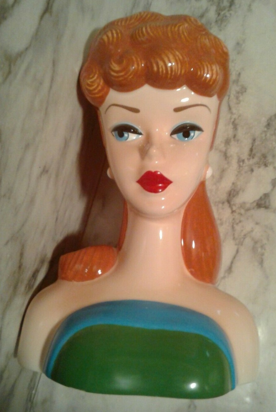 barbie head vase