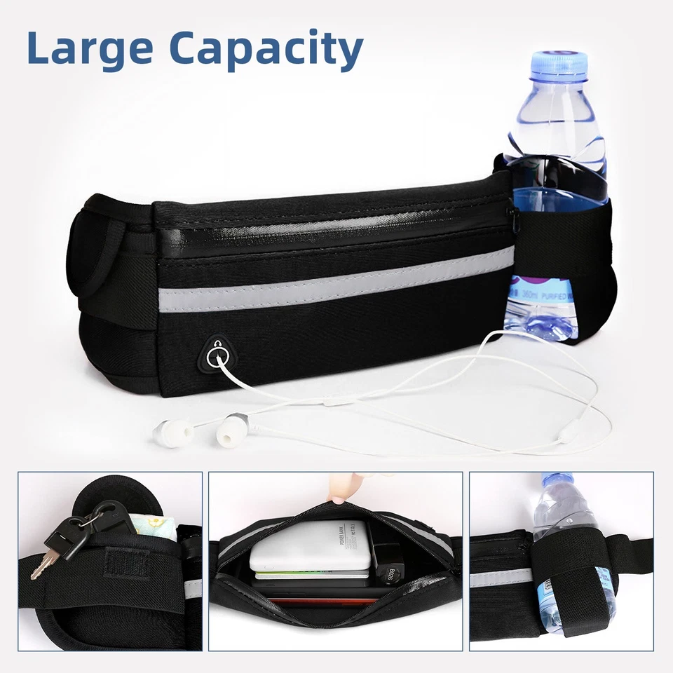 Running Belt Waist Packs Reflective Fanny Pack with adjustable Strap - image 4 of 4