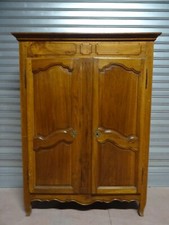 Armadio Luigi XV in ciliegio massello prima metà 1800 Francese da restaurare