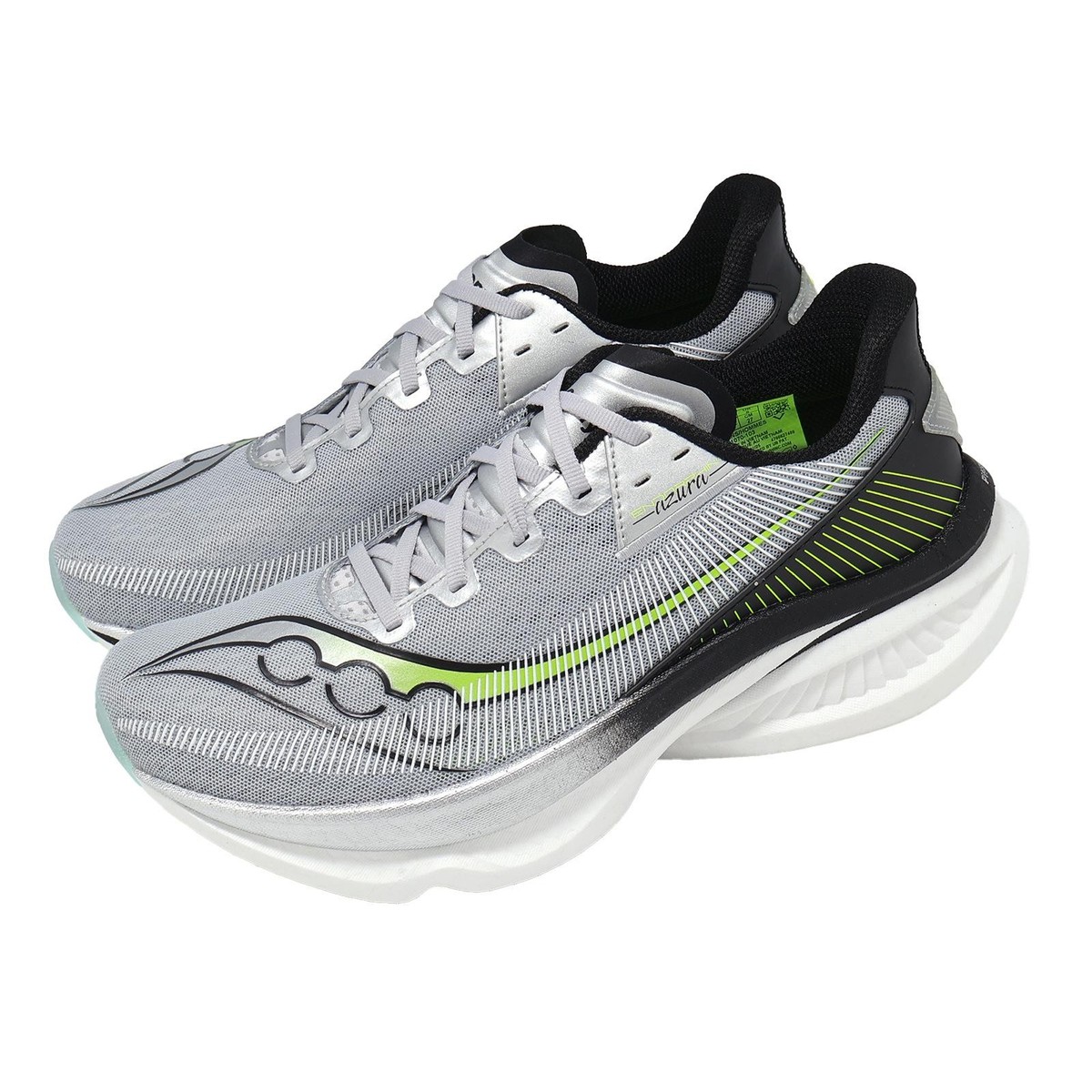 Saucony Endorphin Azura Silver Black Men Racing Road Running 