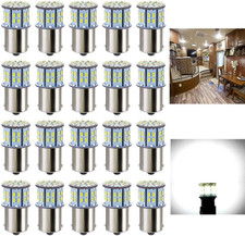 1156 1141 1003 7506 BA15S LED Bulbs Xenon White 20-Packs, Super Bright 3014 50-S