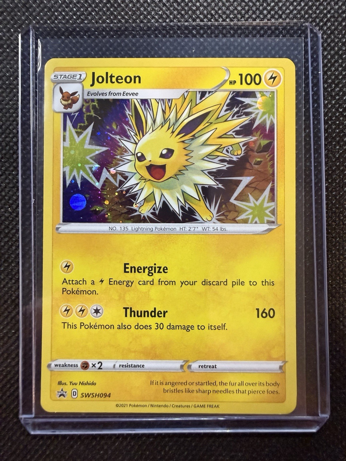 Pokémon Jolteon SWSH094 Black Star Promo Holo Sword Shield 2021 TCG Card English