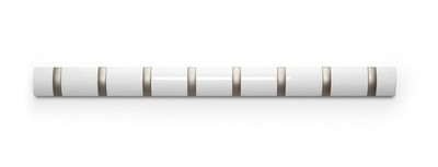 UMBRA FLIP HOOK 8er Garderobenleiste weiß glänzend 318858-660 Ausstellungsstück