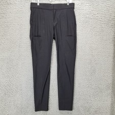 Athleta Pants Womens 4 Black Stretch Mid Rise Skinny Zip Fly Pocket Trousers