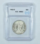 1942-D Walking Liberty Half Dollar MS63 ICG