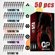 50pcs/box, 03 RL 05RL 07RL 09RL 11RL, All-in-one Tattoo Needles