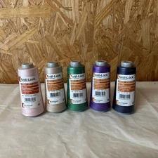 Lot of 5 Toldi-Lock Overlock Thread Gütermann Art. 2734 yards each 6g
