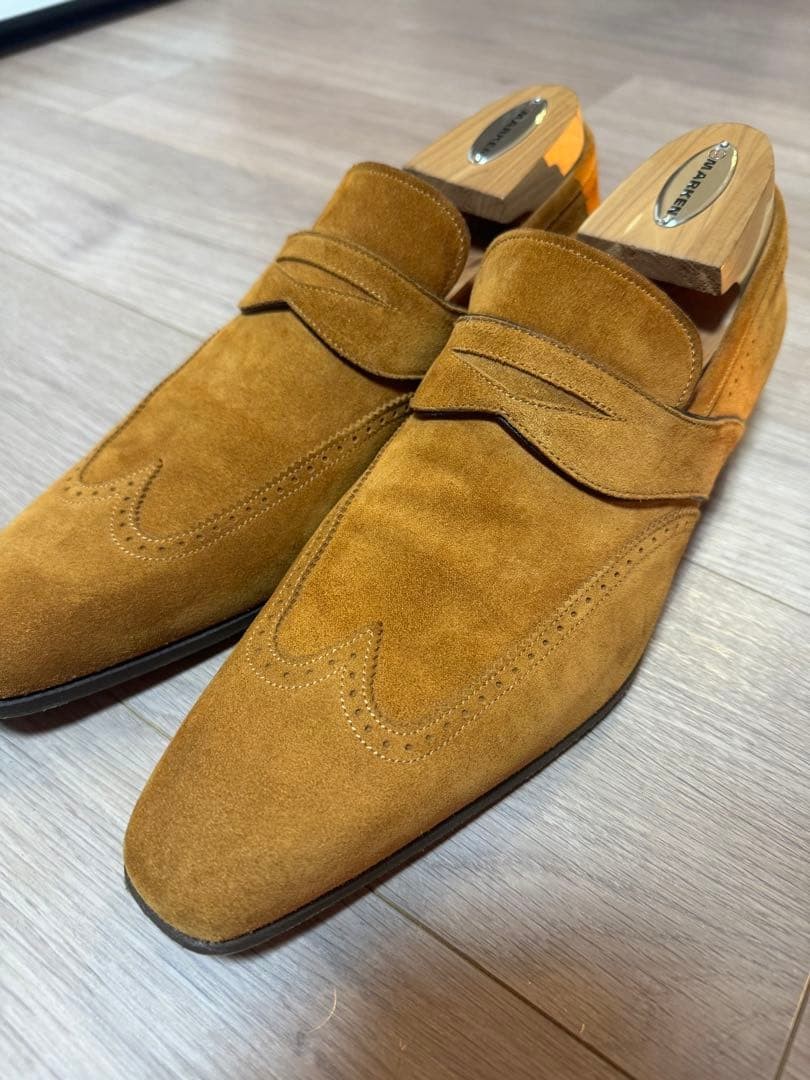 Santoni Tan Suede Goodyear Loafers $990 SANTONI - Tan Suede  main image 4